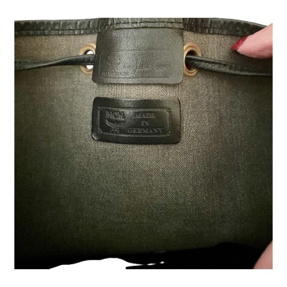 MCM Vintage Classic Black Bucket Bag Made in Germany Original price $375.00 - Picture 9 of 12